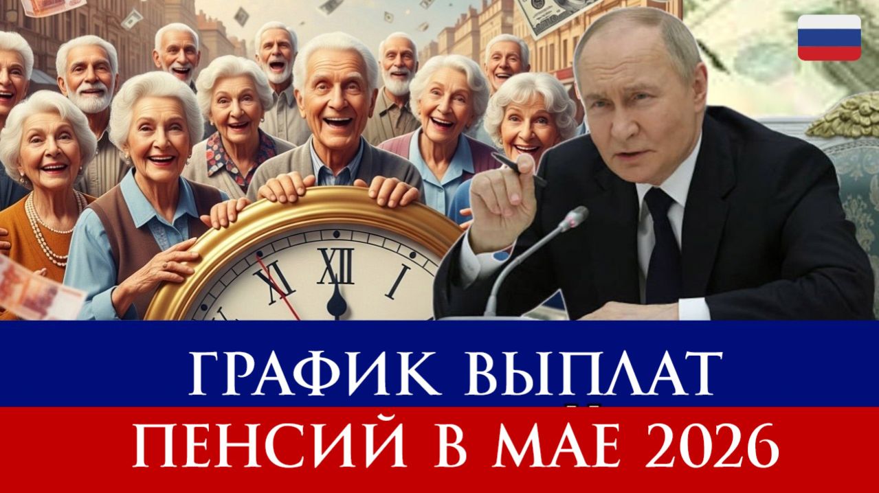 График выплат пенсий в Мае 2026