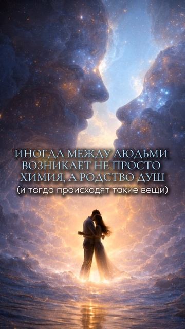 Иногда между людьми возникает не просто химия, а родство душ (и тогда происходят такие вещи)