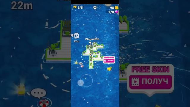 War Of Rafts: Crazy Sea Battle - это эпическая битва в морском сеттинге! Тебя ждут бои с другими