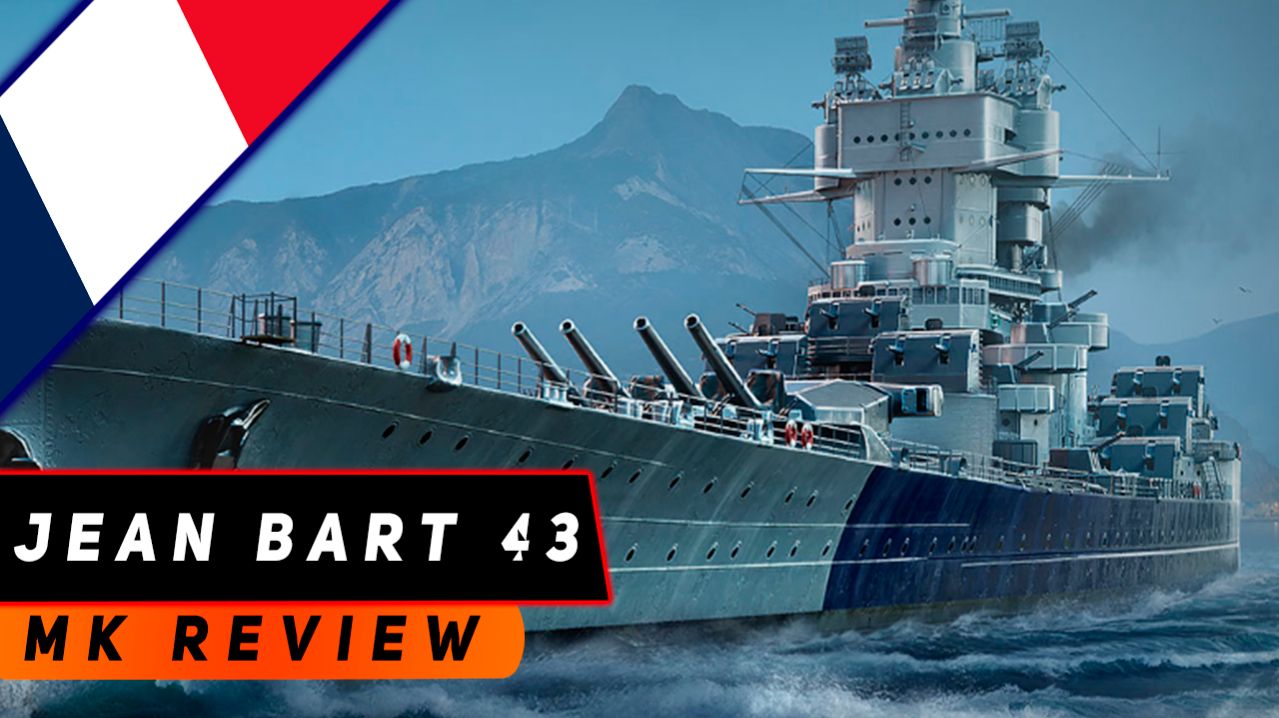 ЛИНКОР JEAN BART 43! АВТОПУШКА, ИГРАЮЩАЯ ЗА ТЕБЯ! МИР КОРАБЛЕЙ!