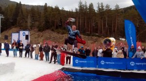 Архыз 2026: прыжки в бассейн