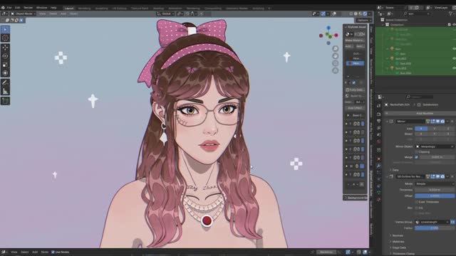 How To Make 3D Hair Like In Anime Games