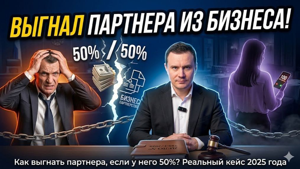 КИДОК НА 50%: Как вышвырнуть партнера ИЗ БИЗНЕСА спустя 4 года судов. ЛОВУШКА 50/50