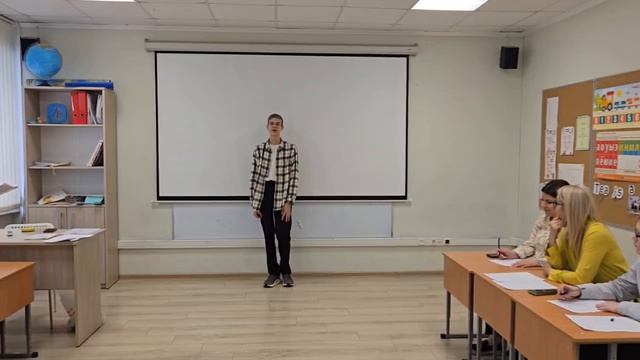 День Поэзии в рамках недели английского языка. Выступление Гиршфельда Богдана