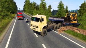 633 / ETS2 1.53 / Суровая Россия Забайкалье "R7" / КАМАЗ 65225 БАТЫР