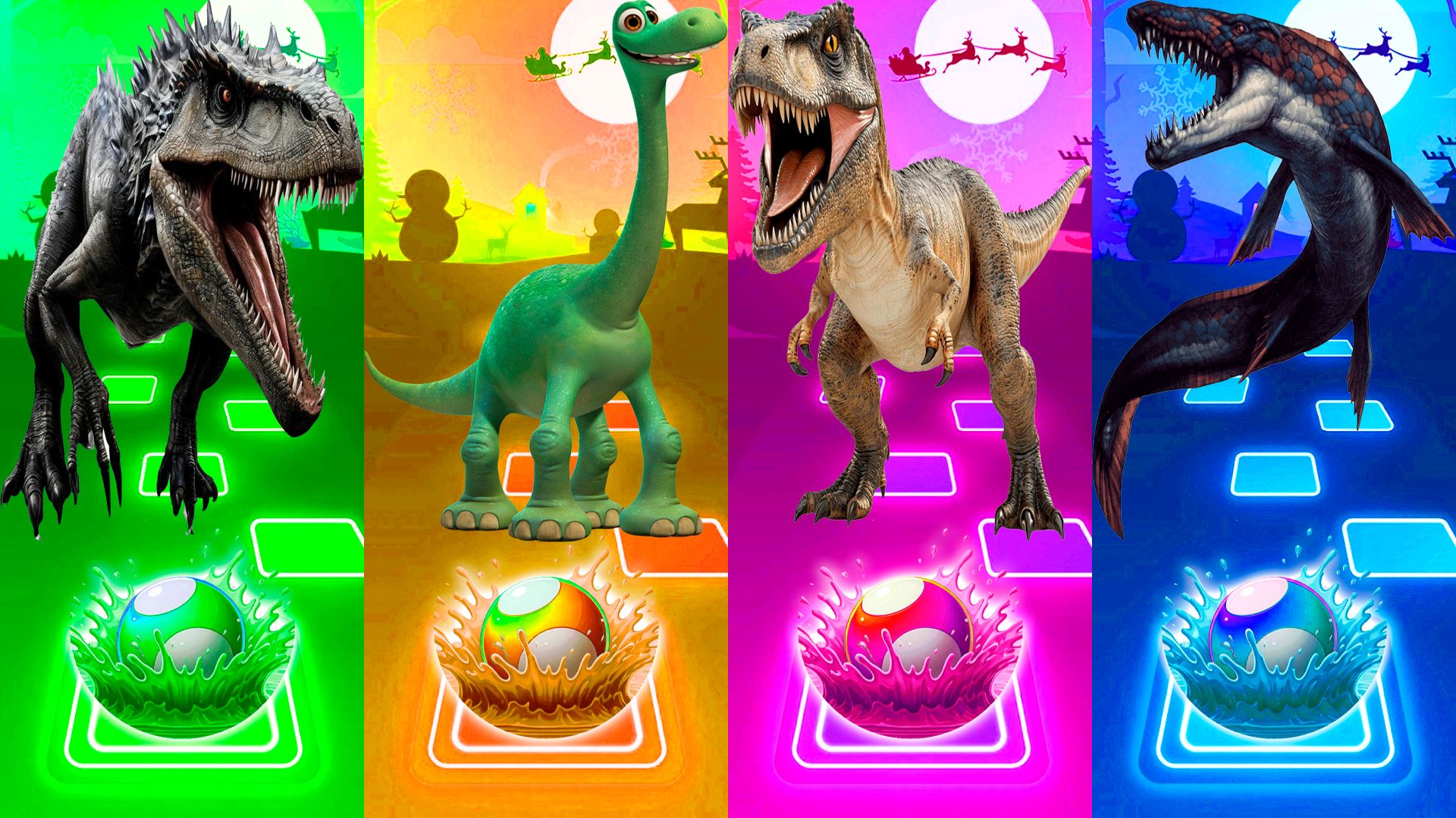 Coffin Dance Динозавры 404 уровень - Мультики про Динозавров | МУЛЬТФИЛЬМЫ ДИНОЗАВРЫ в Tiles Hop