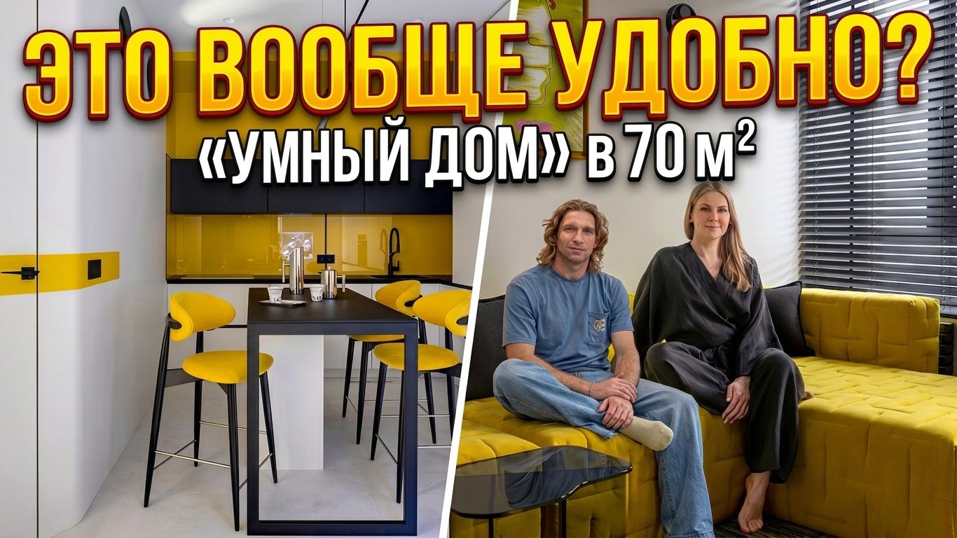 🔥ВАННАЯ с ТВ и ВИННЫМ ШКАФОМ?! Квартира 70 м² АЙТИШНИКА с неожиданными решениями
