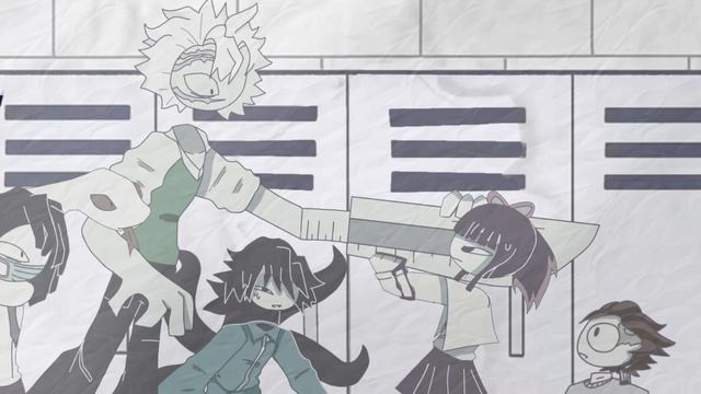 бумажная школа и «Клинок, рассекающий демонов» (Алертивный мир)