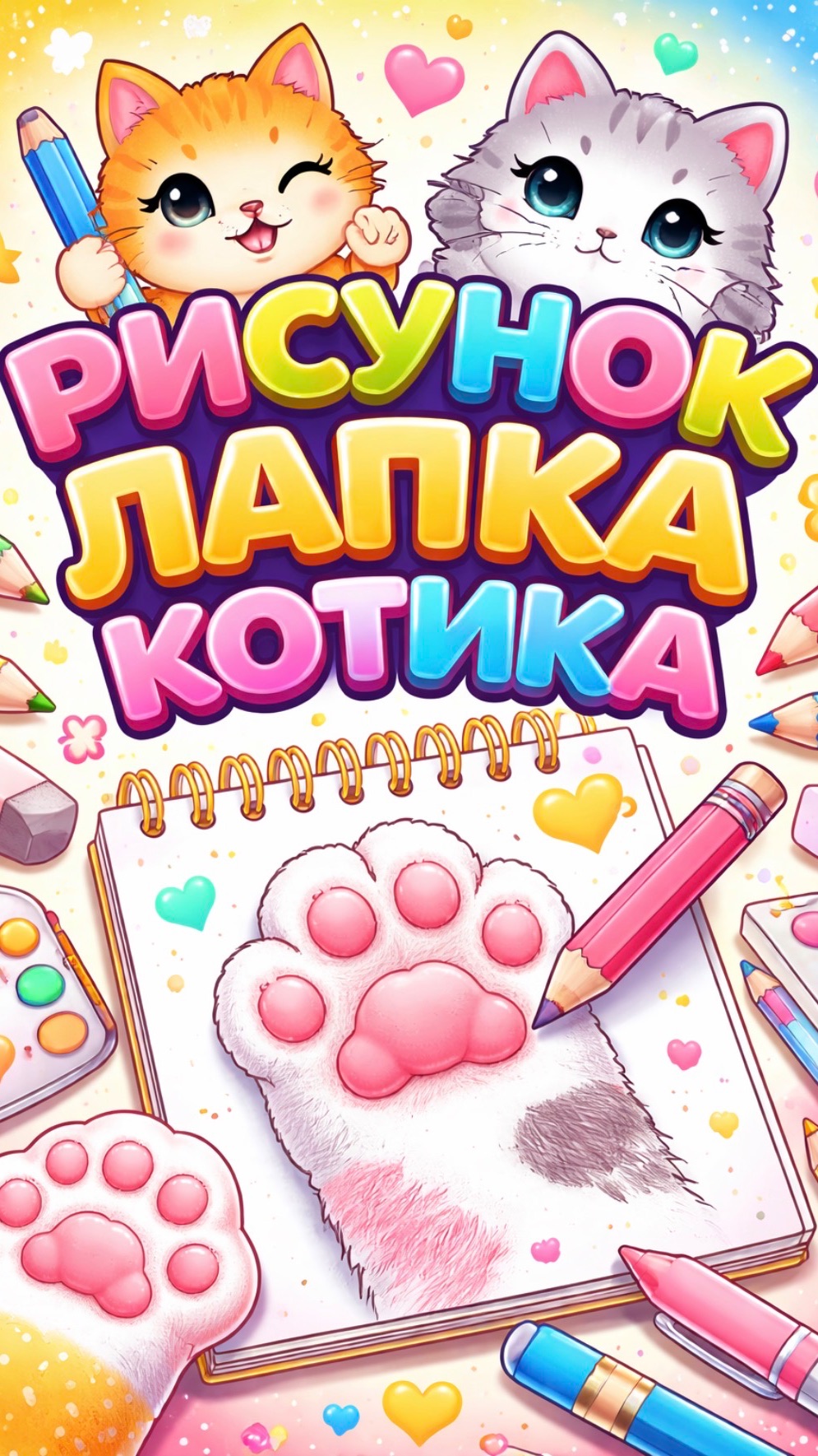 Рисунок. Лапка котика