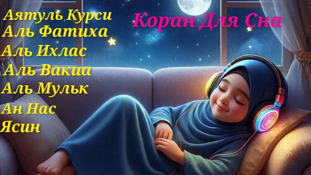 Коран для сна | Успокаивающие стихи для расслабления | аяты Курси, Ар РАХМАН, Ясин