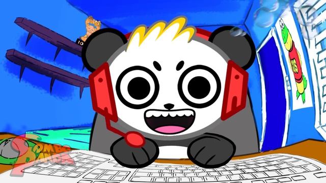 Combo Panda Learn About Sharks From Big Gil