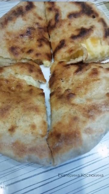 Хачапури получились вкусные,а главное быстро. #вязание_крючком #вкусно #хачапури #рецепт #вязание_и_