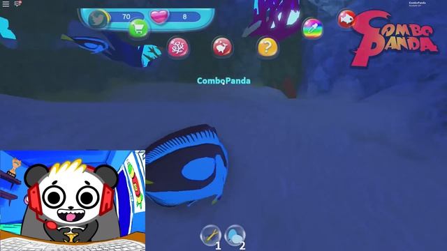 Roblox Fish Simulator JUST KEEP SWIMMING Let's Play With Combo Panda