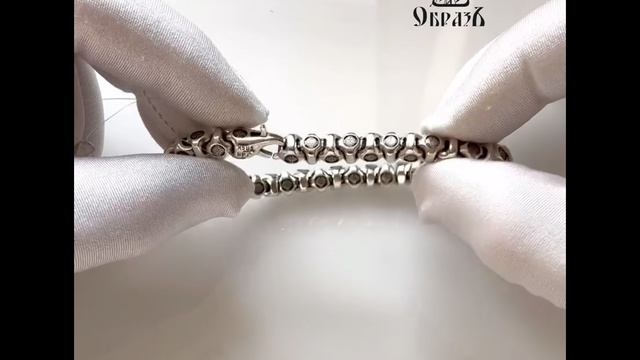 Браслет Греческий крест серебро 925 проба арт. 11.100А