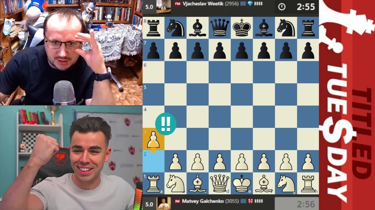 Смертельное ОРУЖИЕ 1.а3!! Матвей Гальченко - Вячеслав Витик, Д Андрейкин