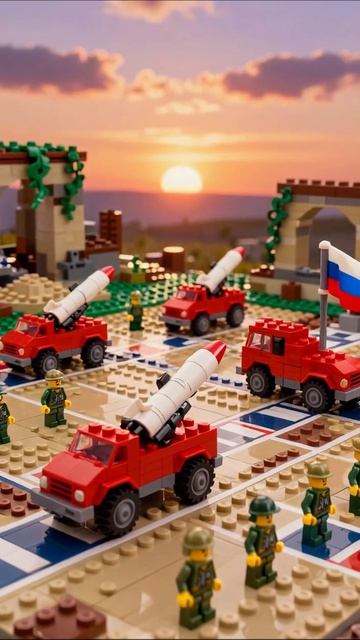Лего битва: военные машины и ракетные установки #Лего #война #моделирование