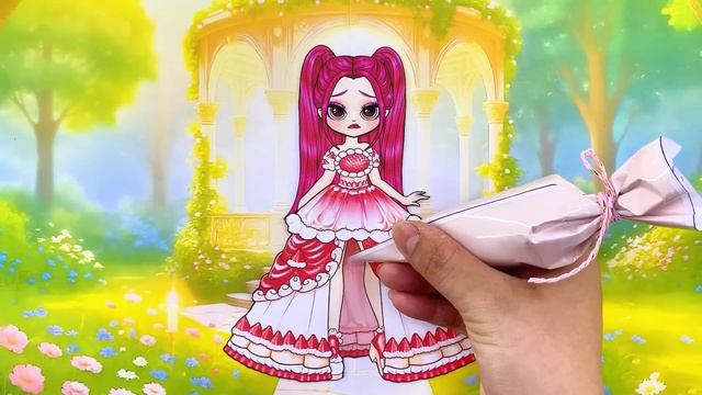 Lily Lovebraids’ Birthday Party Glow Up! Huntrix & Saja Boys   DIY Fashion Paper Dolls