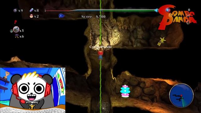 Spelunker World MARIO IMPOSTOR WITH A PUPPY Let's Play With Combo Panda