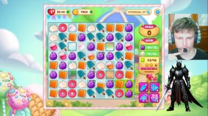 тёмный рыцарь прошёл 2 ур.в мине игре а другой не смог сложный оказался в долине сладостей.39 серия.