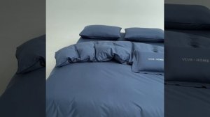 Комплект постельного белья Однотонный Сатин Элитный «Морская гладь»