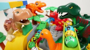 СТРОИМ ГОРКУ ДЛЯ ШАРИКОВ С ДИНОЗАВРИКАМИ АСМР ВИДЕО ДЛЯ ДЕТЕЙ ДЕТСКИЙ КАНАЛ ИГРАЛКИ-ЗАЛИПАЛКИ