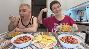 Мукбанг из Г сделала конфетку, НО Вован ЗАЖРАЛСЯ, зря через БОЛЬ готовила ему Семейный ужин! Блины