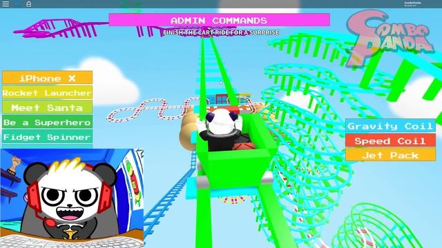 Roblox Ride Cart To End Let's Play With Combo Panda