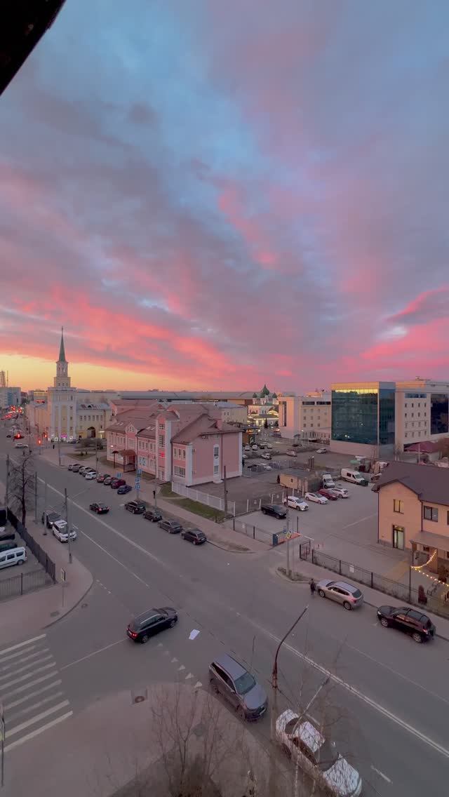 .Добрый вечер, Ярославль!💖Волшебный закат.