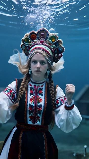Подводная красота в национальном наряде #культура #искусство #мода