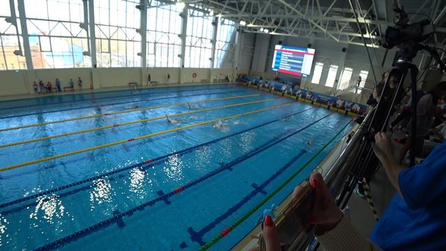 030426 100м спина Шпак Иван 2010 3дор 1мин23сек 1юн Коновалов Миша 2012 2д 1м31с 1юн дисквал поворот