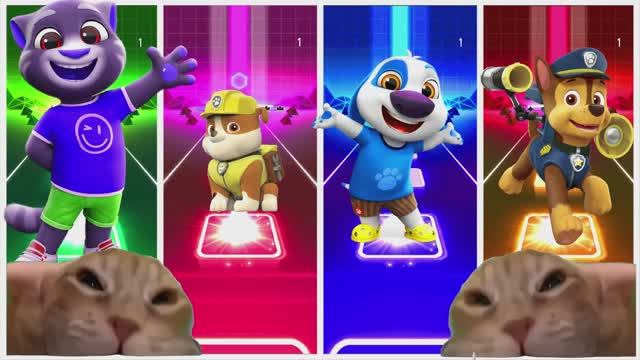 ЩЕНЯЧИЙ ПАТРУЛЬ против Говорящего Тома и его друзей 🐾🐱 КРУТАЯ БИТВА ГЕРОЕВ