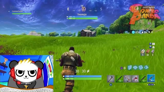 Fortnite THANOS INFINITY GAUNTLET Let's Play With Combo Panda