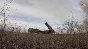 Боевая работа расчетов РСЗО