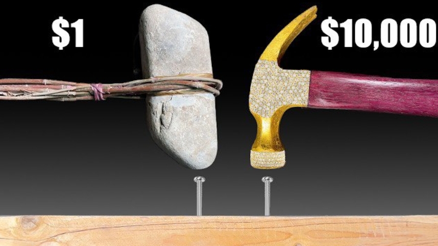 Молоток за 1$ против молотка за 10000$.