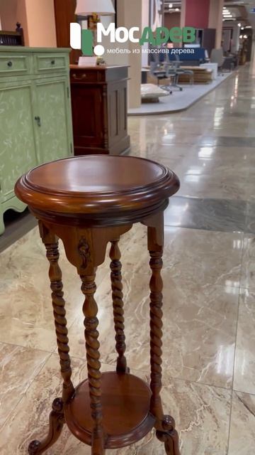 Подставка для цветов 75 см МИГ675 из красного дерева от фабрики Satin Furniture (Индонезия)