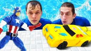 ТРЕНИРОВКА СУПЕРГЕРОЕВ! Капитан Америка, Бен 10 и Черепашки Ниндзя ждут команду Акватим 🎯