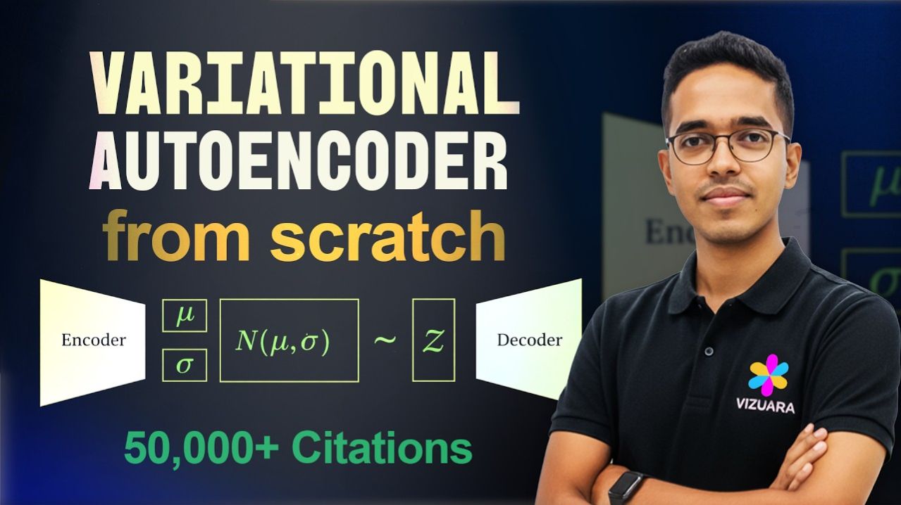 2) Variational Autoencoder [VAE] From Scratch Intuition + Coding
