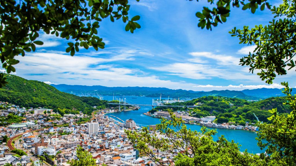 Япония. Ономичи,  Очаровательный город с лучшими  видами на море