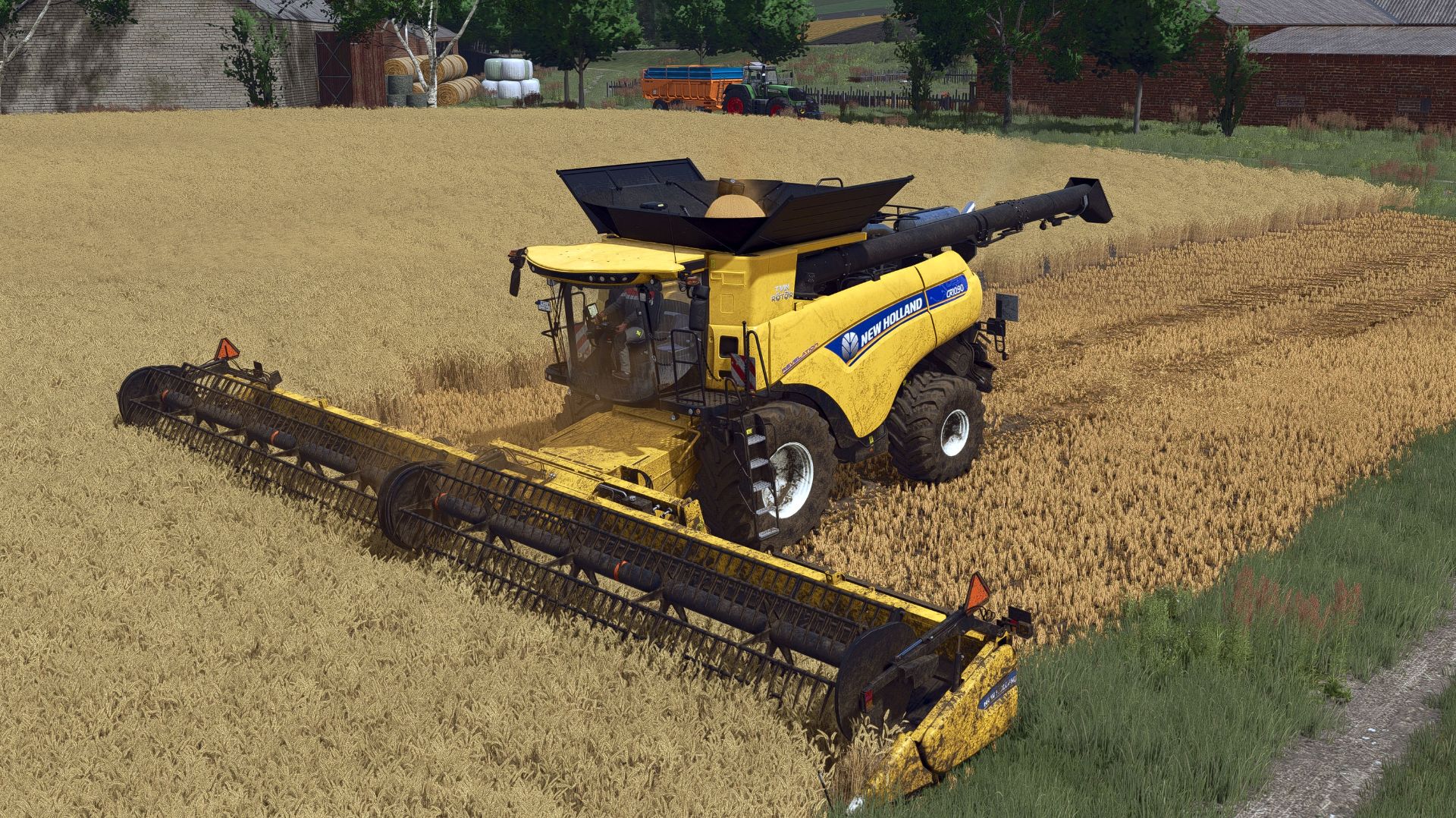 FS25 Kolonia. Уборка зерновых.