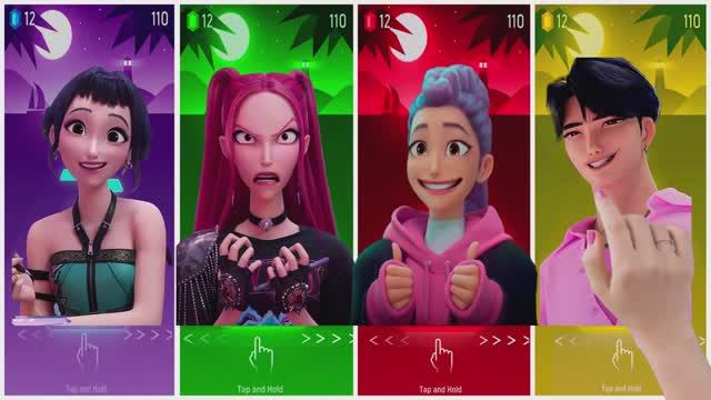 K-Pop Охотники на демонов! 🎧🔥 Soda Pop: Музыкальный драйв в стиле Tiles Hop