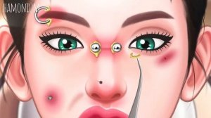 01 • мульт АСМР • Удаление пирсинга и лечение воспаления у крутой девчонки