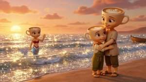 🧜♀️ Русалка с искусственным хвостом благодарит Балерину и возвращается в море