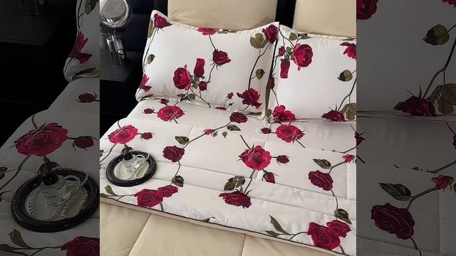 Комплект постельного белья с одеялом Сатин Велюрия Люкс «Цветочный вальс»