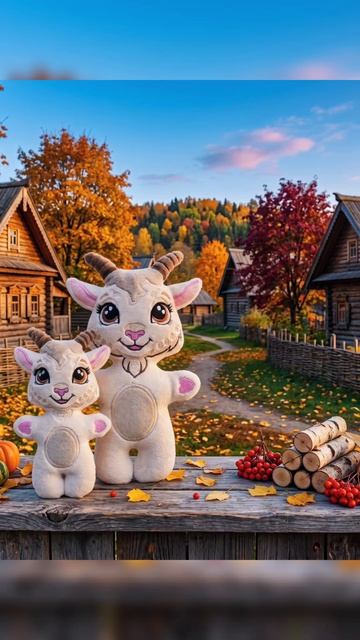 Дизайн машинной вышивки от TulleLand. Козочка Василиса. Символ 2027 гола.