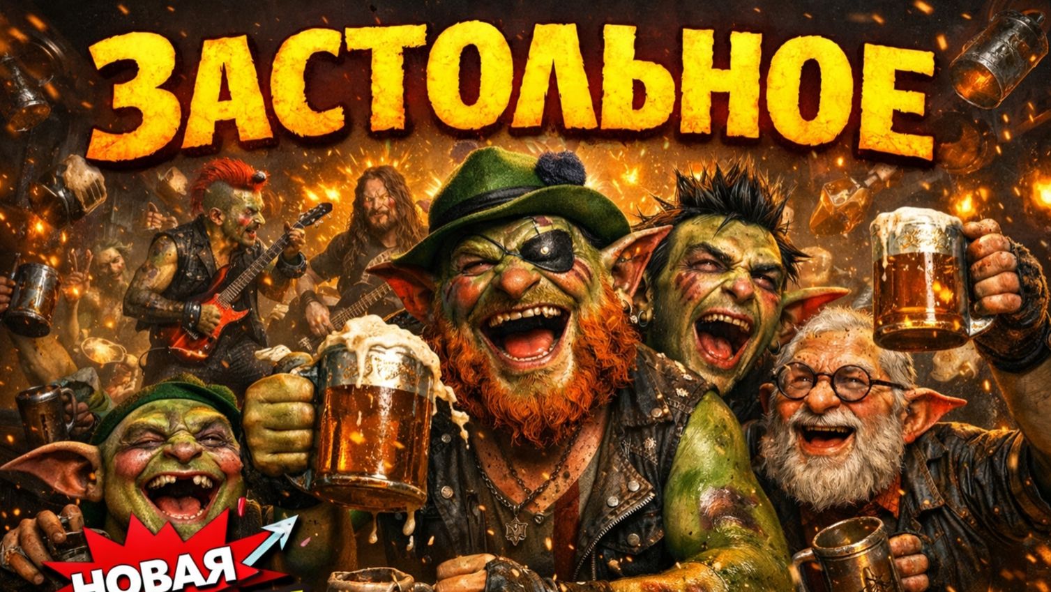 ЗАСТОЛЬНОЕ 🍻🔥 Гоблины устроили безумный банкет | Кельтский панк рок клип 2026