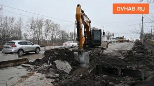 Масштабный ремонт развязки в Первом микрорайоне Хабаровска