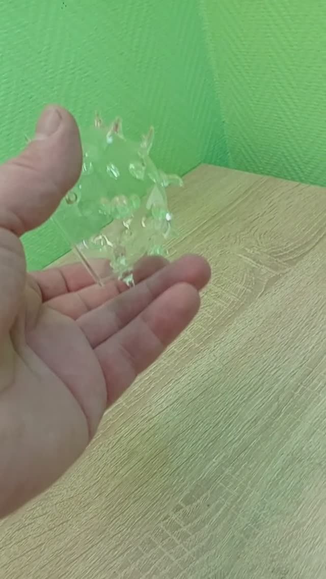 Салатник с шипами стеклянный Serax D=7, H=6.5см арт 24290