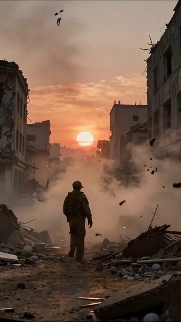 Разрушенный мир: Где надежда утонула в пепле войны #война #разрушение #надежда