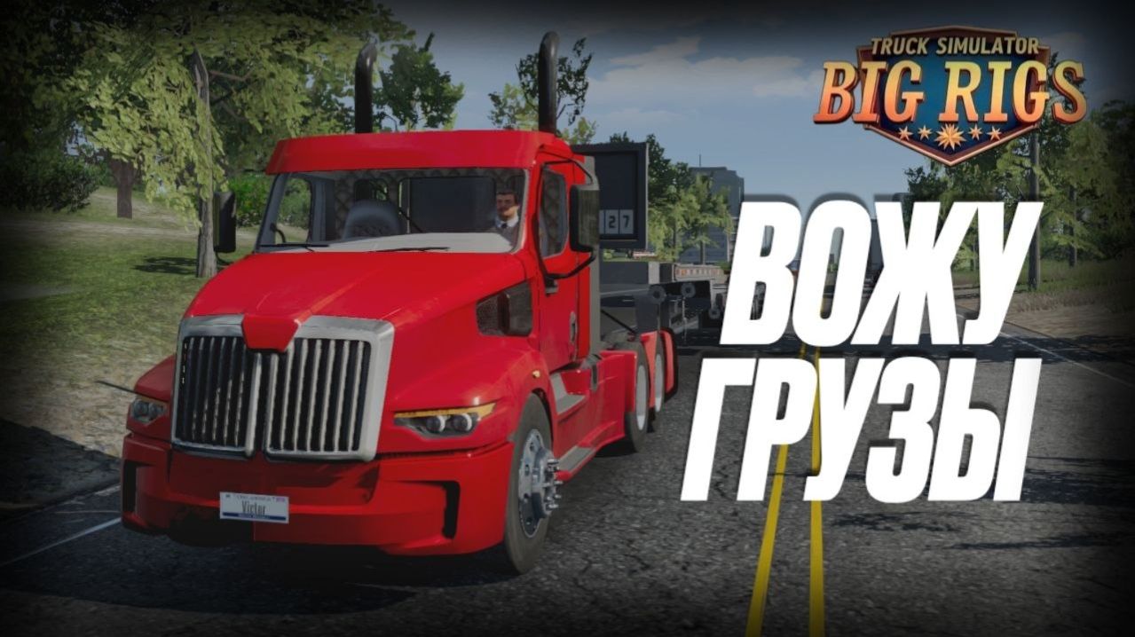 ВОЖУ ГРУЗЫ 🚛 | НАКОНЕЦ-ТО НАСТОЯЩАЯ РАБОТА | Truck Simulator Big Rigs