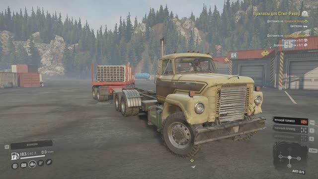 SnowRunner Доставка металлических балок для ремонта ЛЭП